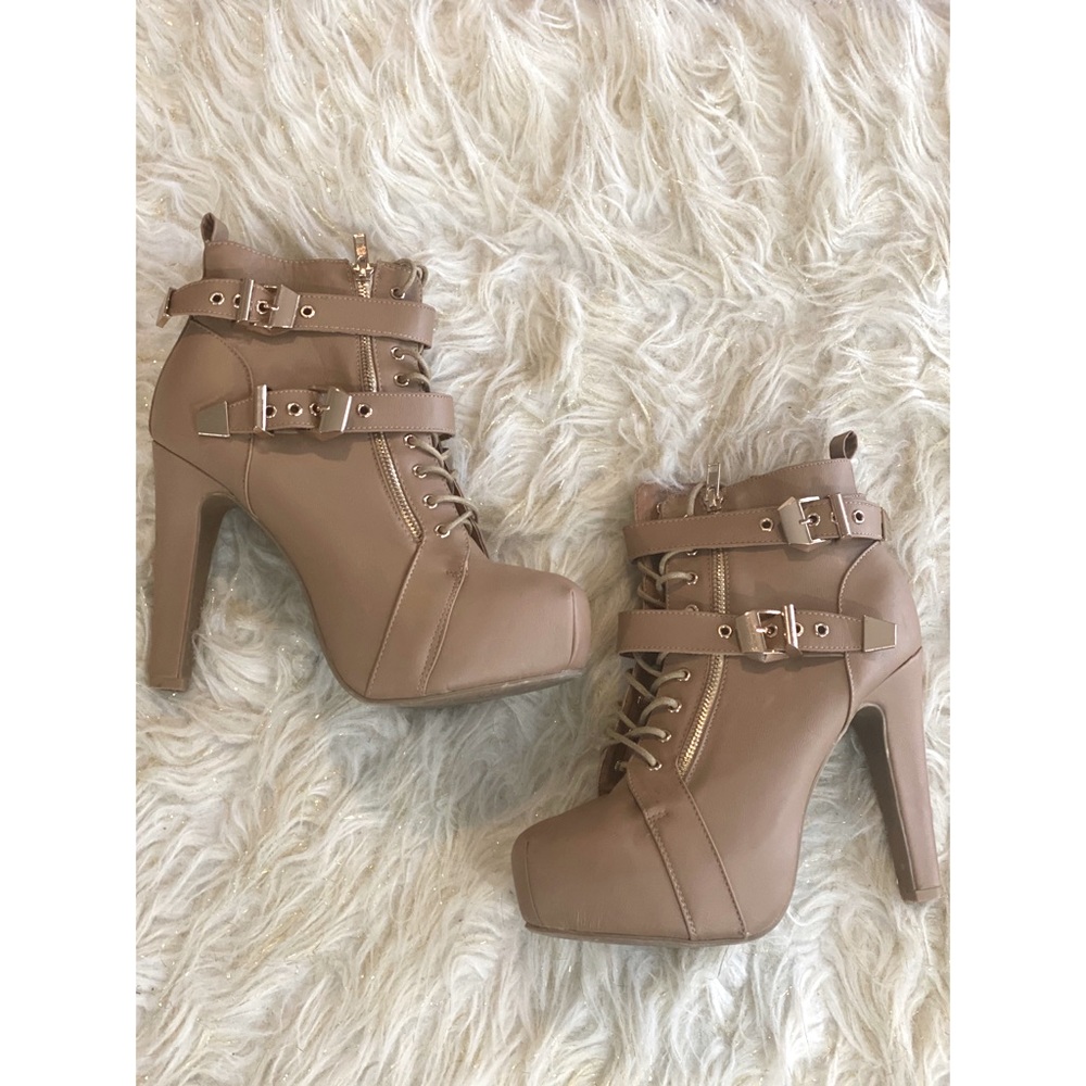 Tan and Gold boots